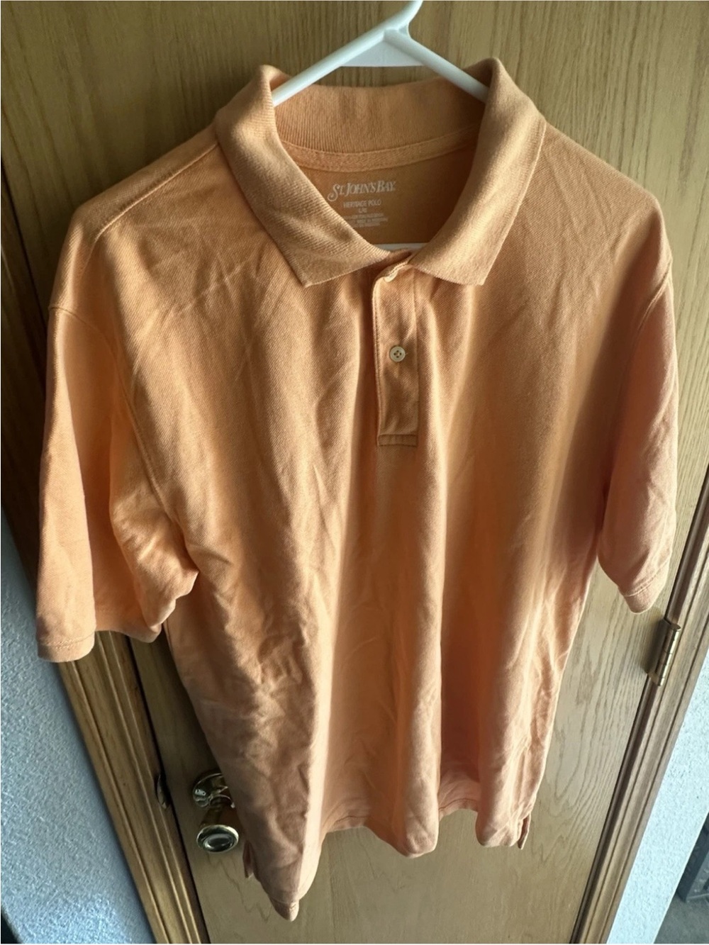 Yellow St John’s Bay large L Large Men collar Polo short sleeve